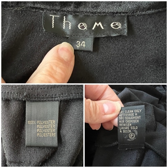 THOMO DRESS 34-XS MAXI VINTAGE VELVET BUTTON FRONT WESTERN FLAIR WITCHY GOTH - Picture 13 of 13